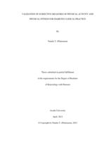 Validation of subjective measures of physical activity and physical fitness for diabetes clinical practice