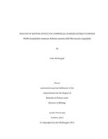 Analysis of rooting effects of commercial seaweed extracts derived from Ascophyllum nodosum, Ecklonia maxima and Macrocystis integrifolia