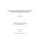 Detecting fine-grained gold in pedogeochemical samples from the Fifteen Mile Stream gold property, Nova Scotia