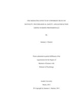 The mediating effects of coworker trust on incivility, psychological safety, and satisfaction among nursing professionals