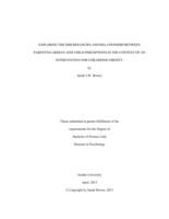 Exploring the discrepancies and relationship between parent/guardian and child perceptions in the context of an intervention for childhood obesity