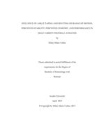 Influence of ankle taping and spatting on range of motion, perceived stability, perceived comfort, and performance in male varsity football athletes