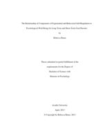 The relationship of components of experiential and behavioral self-regulation to psychological well-being for long-term and short-term goal pursuits